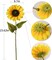 Artificial Sunflowers Flowers 8pcs Single Long Stem Large Faux Silk Sunflower Flower Bouquets for Wedding Party Bulk Yellow Centerpieces Home Decor